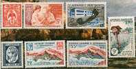 Nouvelle Calédonie 1960  N° 295 / 301 Neuf X  Centenaire De La Poste Serie Compl. - Unused Stamps