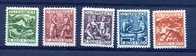 AUTRICHE 1924, Yvert 326/330*, ARTISTES NECESSITEUX, 5 Valeurs, Used MH - Unused Stamps