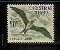 FAUNA - BIRDS - FRICATE BIRD - CHRISTMAS ISLAND - 1963 - SCOTT # 19 - Yvert # 19 - MINT (H) - Albatrosse & Sturmvögel