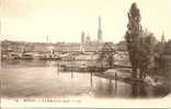 Rouen:BEAU PLAN!!!!!!! La Seine Et Les Quais Des Années 1900 "dentelée Coté G"état Neuf - Saint Saens