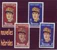 Nouv-hebrides De Gaulle =294/95 +304/05 Neuf Sans Trace X X.4 Valeurs - Unused Stamps