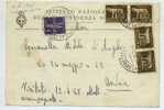 184)cartolina Con 4x5c. Imperiale+1£ Aerea Dabari Ad Andria Il 1-6-1945 - Marcophilia