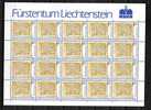 Liechtenstein** Feuille N° 870 - An. Du Parlement - Blokken