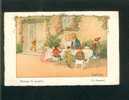 Jolie Carte Illustrée Par Pauli Ebner Enfant Repas De Mariage De Poupée - Ebner, Pauli