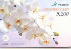 Carte Prépayée ORCHID (25) Orchidée Orquídea Orchidee Japon Japan - Flores