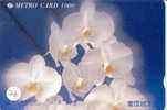 Carte Prépayée ORCHID (26) Orchidée Orquídea Orchidee Japon Japan - Bloemen