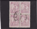 M 1932 - Roumanie Yv.no.283 Bloc De Quatre,oblitere - Used Stamps