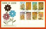 LESOTHO 1978 FDC Flowers 246-253 F996 - Lesotho (1966-...)