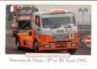 Coupe De France, Circuit Dijon Prenois, Camion Mercedes, Souvenir De Dijon 29 Et 30 Avril 1995, Gérard Cuynet (07-2057) - Autres & Non Classés