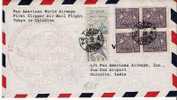 J532/ JAPAN -  Pan Am Rundflug 27.9.47 Tokio-Calcutta (First Clipper Air Mail Flight) - Cartas & Documentos