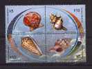 STAMPS New Issued 2007 Marine Life Seashells Caracoles Seeoberteil - Muscheln