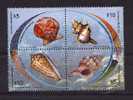 STAMPS New Issued 2007 Marine Life Seashells Caracoles Seeoberteil - Coneshells