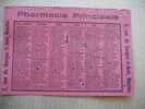 1947 CALENDRIER DE PETIT FORMAT PHARMACIE PRINCIPALE A NANTES 44  ANNEE 1947 - Small : 1941-60