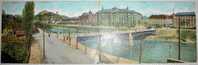 Austria,Graz,Two Parts,Double,Bridge,City View,River,vintage Postcard - Other & Unclassified