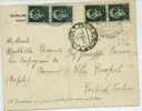 258)cartolina Con 4x15c. Imperiale Da Caivano A Porto D' Ischia Il 3-12-1944 - Marcophilia
