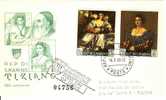 SAN MARINO FDC 1966 DIPINTI DEL TIZIANO. X 2 VIAGGIATE - Impressionismus