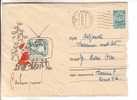 GOOD USSR / RUSSIA Postal Cover 1966 - Happy New Year / Santa Claus & Spaceman (used) - Neujahr