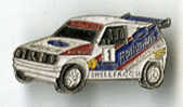 {48774} Pin´s " Rothmans Mitsubishi Michelin Shell Facom Niko " , TBE .  4x4 - Rallye