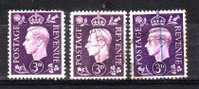 Yvert 214 (3 Ex)   (1937-47) - Used Stamps