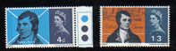 PB3 - GRAN BRETAGNA , Elisabetta Serie N. 421/22 Fosforo  ***  Burms - Unused Stamps