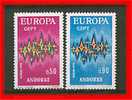 Andorre 1972 Europa  217/18 Neuf  X   Trace De Charniere Legere - 1972