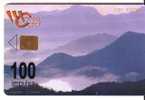 SUNSET - MOUNTAINS ... Montenegro Old Rare Chip Card * Paysage Landscape Mountain Montagne Crna Gora - Montenegro