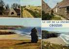 CPSM.PRESQU´ILE DE CROZON.LE CAP CHEVRE:CHAPELLE DE ST HERNOT.VILLAGES TYPIQUES DU CAP, PLAGE DE LOST.MARC´H.DATEE 1982. - Crozon