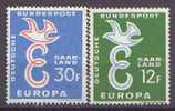 CEPT / Europa 1958 Sarre  N° 421 Et 422 ** - 1958