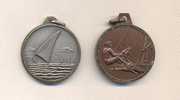 Médaille Sportive Uniface    -   Régate   -  Lot De 2 - Athlétisme