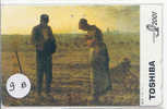 Télécarte MILLET (9 B) Peinture Art Kunst Painting Malerei Phonecard LA PRIERE DE SOIR - Peinture