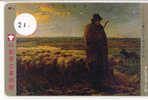 Télécarte MILLET (21) Peinture Art Kunst Painting Malerei Phonecard BERGER MENANT SA BANDE EN SOIREE - Peinture
