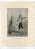 - HOMME ET FEMME DU PAYS BASQUE . REPRO DES ANNEES 1930 D´UNE GRAVURE DU XIXe S. - Artis Historia