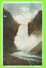 YELLOWSTONE, WY - LOWER FALLS OF THE - YELLOWSTONE PARK - TRAVEL IN 1910 - PUB. W.S. & A.F. - - Yellowstone