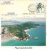 Brazil, Used Postcard, Coin,beach - Monete