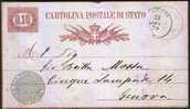 CARTOLINA POSTALE DI STATO - Anno 1879 - Postwaardestukken