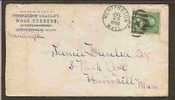 US - 1888 ADVERT COVER FROM HUNTINGTON, MASS To HAVERVILL - Storia Postale