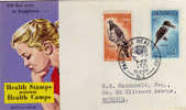 Oiseaux Kereru & Kotare. FDC 1960. Oeuvres Pour L'Enfance - FDC