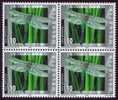 2002 (Zumstein 1061) Dauermarken Insekten - Königslibelle, Viererblock ** - Unused Stamps