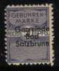 POLAND (GERMANY) SZCZAWNO ZDROJ (BAD SALZBRUNN) REVENUE - Revenue Stamps