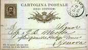 PONTEDECIMO - Anno 1885 - Postwaardestukken