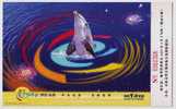 Dolphin,China 2000 Hunan Television Station Life Channel Advertising Postal Stationery Card - Dauphins