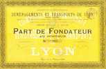 DEMENAGEMENTS & TRANSPORTS De LYON - 1898 (fondateur) - Transporte