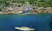 AREAL VIEW OF BRIDGETOWN BARBADOS EN 1964 - Barbades