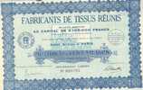 FABRICANTS DE TISSUS REUNIS - Textiel