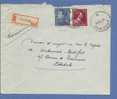 832+847A Op Aangetekende Brief Met Stempel ANDENNE - 1936-1951 Poortman