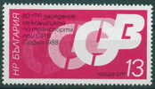 + 3732 Bulgaria 1988 Econ. Aid Transport Commission / Sitzung Transportkommission Rates Gegenseitige Wirtschaftshilfe - Other (Air)