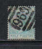 PB188D - CIPRO , Vittoria 1/2 Piastra N. 9 : Filigrana CC. Numerale 969 - Used Stamps