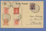 190+276+315+316 Op Kaart Met Stempel TENT. PHILATELIEKE PERS BRUSSEL - 1922-1927 Houyoux