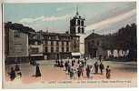 CPA 42 SAINT CHAMOND - La Place Nationale Et L Eglise Saint Pierre - Saint Chamond