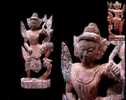 Nat Birman / Burmese Nat Spirit Statue - Holz